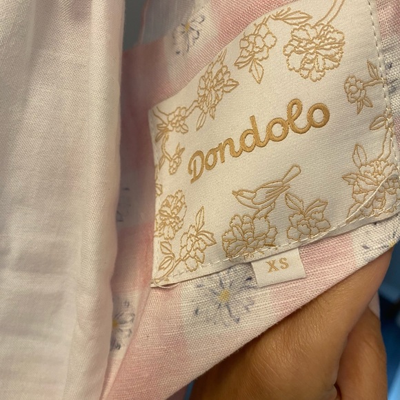 Dondolo for Loveshackfancy Women's Daisy Love Short Dress - Pink size xs. - Picture 4 of 11